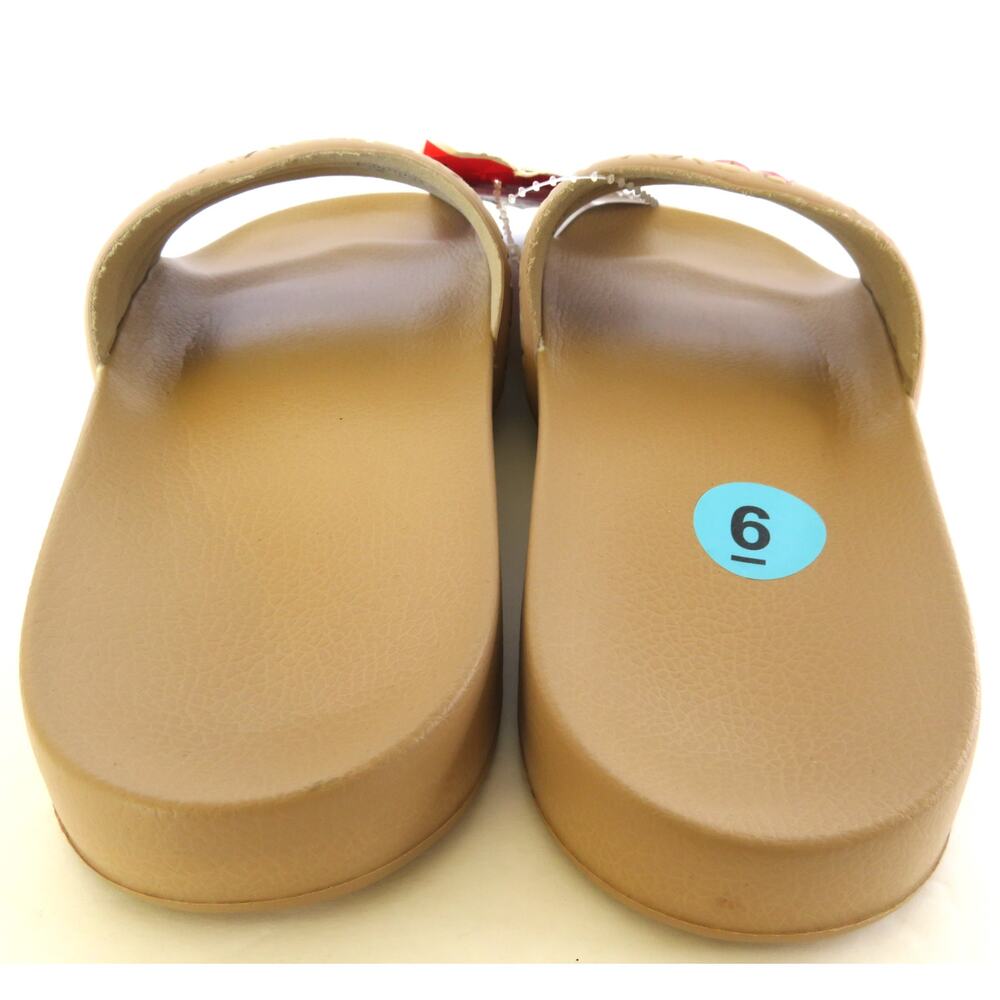 New Roxy Slippy WP Slide Sandals Women Sz 6 Beige - Picture 6 of 8